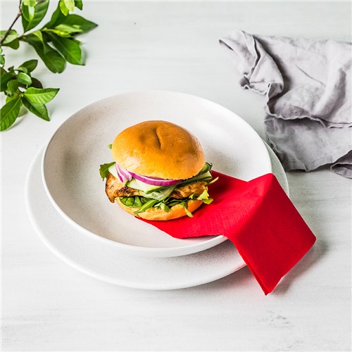 2 Ply Paper Lunch Napkins Red 300mm by Essentials Collection