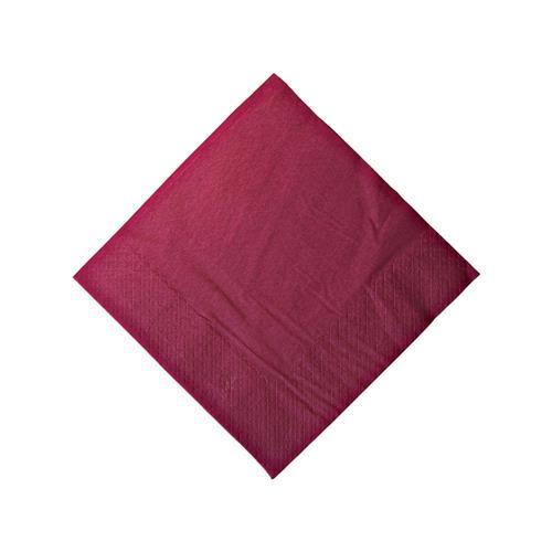 2 Ply Paper Lunch Napkins Wine Red 300mm by Essentials Collection