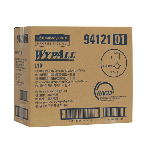 3620050_Wypall Centerfeed Roll 1Ply Regular White 94121