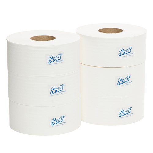 Scott 1Ply Compact Jumbo Toilet Roll 600Mtr 6/Ctn