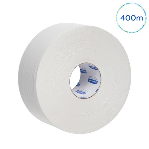 Jumbo Maxi Toilet Rolls White 2ply 300m