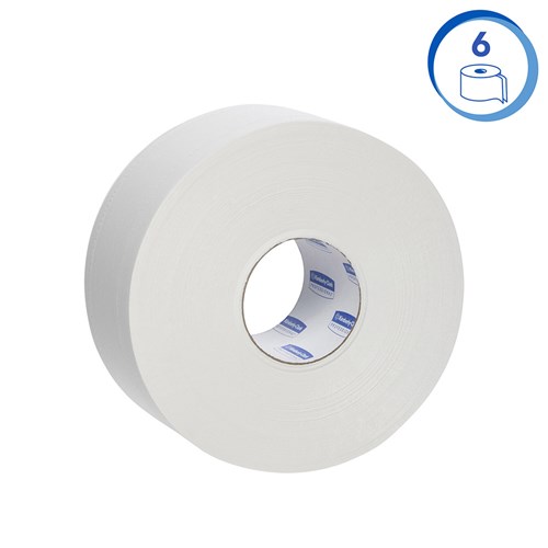Compact Maxi Toilet Rolls White 2ply 300m