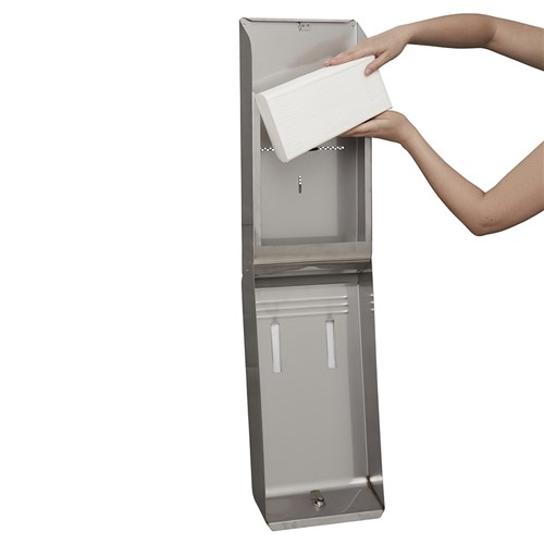 Stainless Steel Paper Hand Towel Dispenser Silver