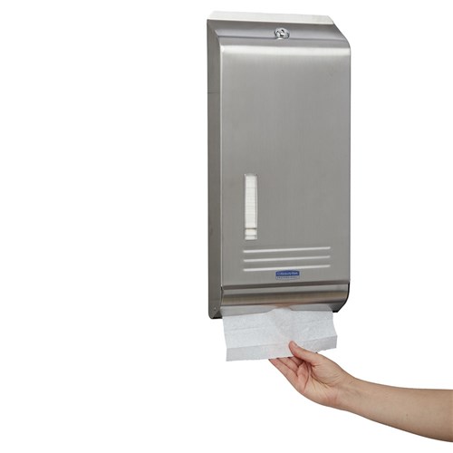 Stainless Steel Paper Hand Towel Dispenser Silver