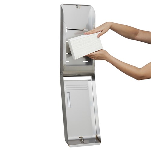 Stainless Steel Paper Hand Towel Dispenser Silver