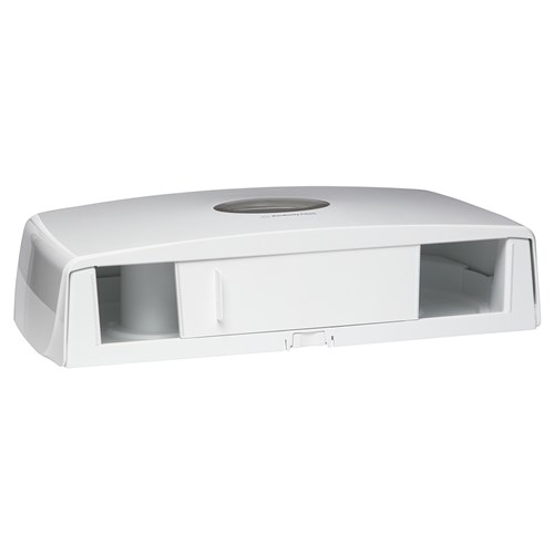 3697397_Aquarius Plastic Jumbo Twin Toilet Roll Dispenser White 278x144x285mm