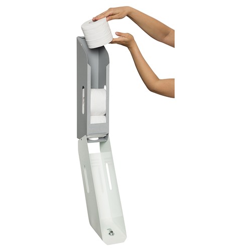 Enamel Toilet Roll Dispenser White