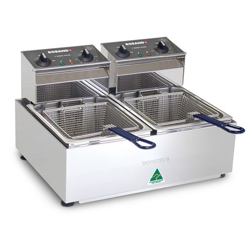 4012080 - Roband Double Pan Deep Fryer 2x5L F25