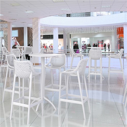 Air Bar Stool 75 White 750mm Siesta