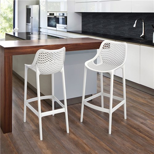 Air Bar Stool 75 White 750mm Siesta