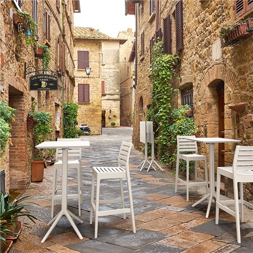 Siesta Sky Folding Bar Table 60 White 1080mm