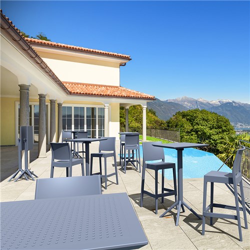 Siesta Sky Folding Bar Table 60 Grey 1080mm