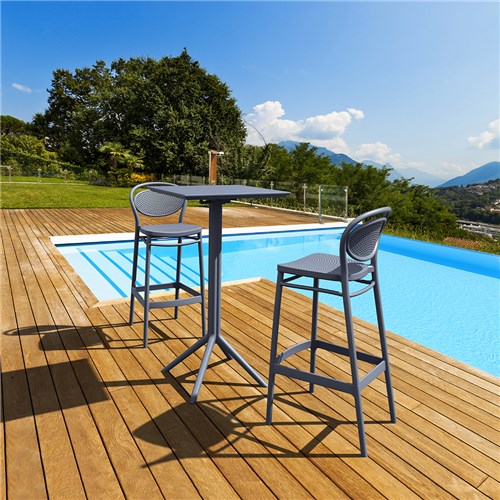 Siesta Sky Folding Bar Table 60 Grey 1080mm