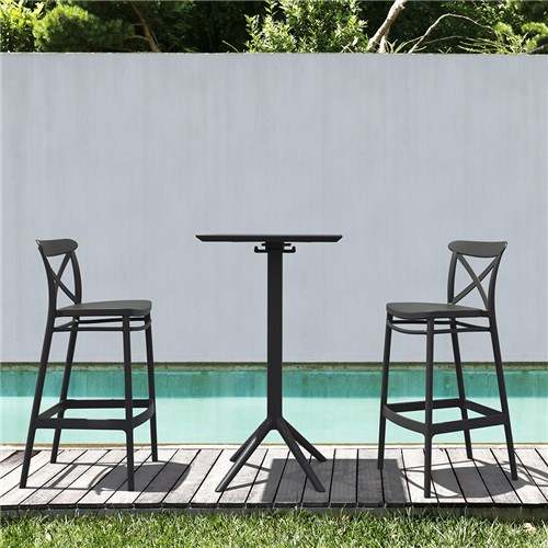 Siesta Sky Folding Bar Table 60 Black 1080mm