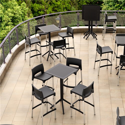 Siesta Sky Folding Bar Table 60 Black 1080mm