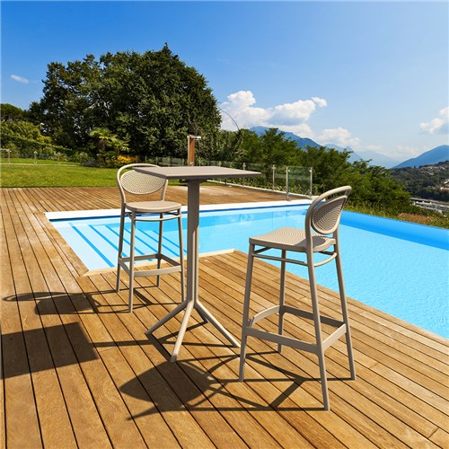 Siesta Sky Folding Bar Table 60 Taupe 1080mm