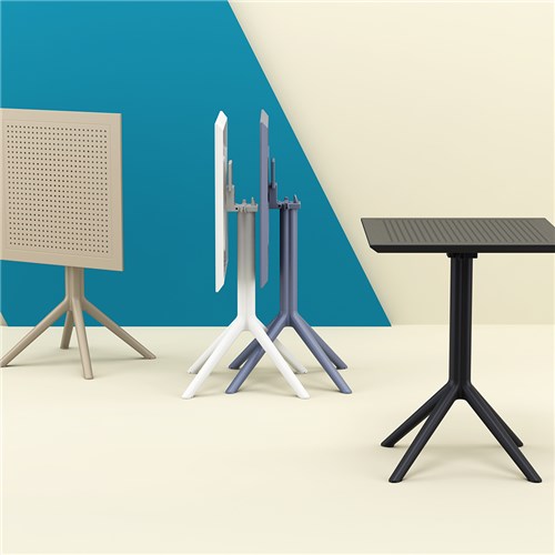 Siesta Sky Folding Table 60 Grey 740mm