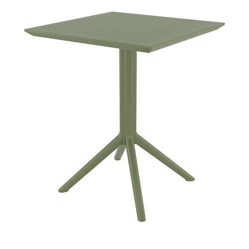 Siesta Sky Folding Table 60 Olive Green 740mm