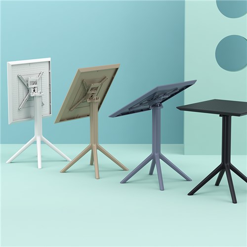 Siesta Sky Folding Table 60 Taupe 740mm