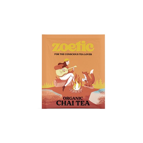 ZOETIC CHAI TEA ENVELOPE TEA BAGS