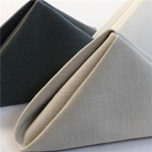 Linen Look Polyester Napkin Charcoal 500x500mm Polesy