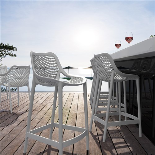 Air Bar Stool 75 White 750mm Siesta