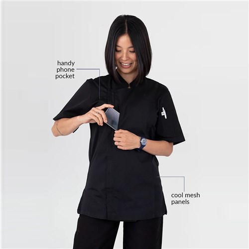 Alex Chef Jacket With Zipper Black LGE