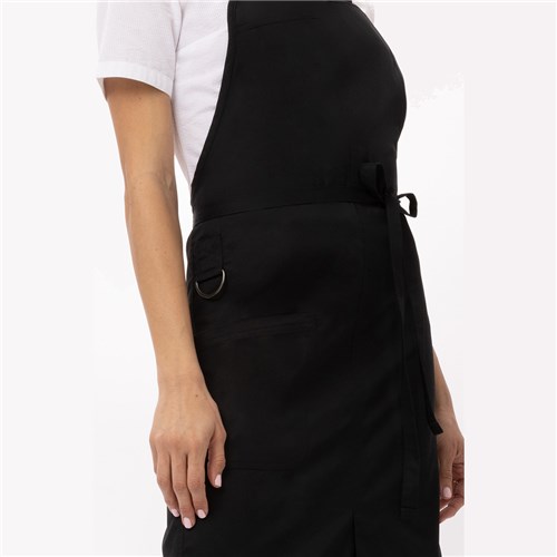 BIB APRON BRIO BLK W/ POCKET 860X840MM