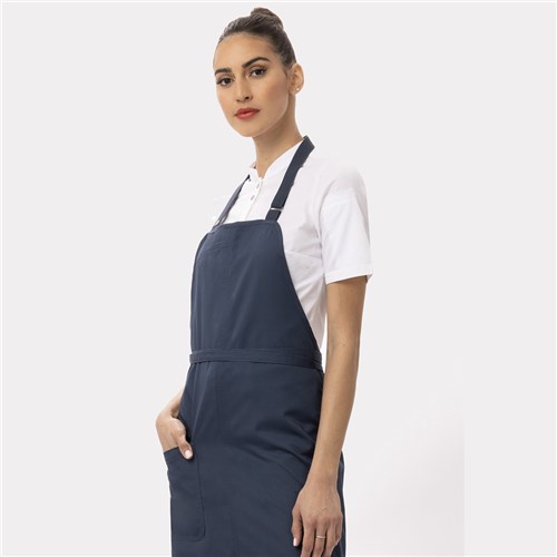 BIB APRON BRIO BLUE W/ POCKET 860X840MM