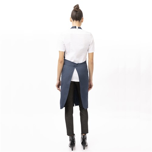 BIB APRON BRIO BLUE W/ POCKET 860X840MM