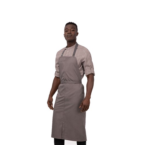 Bib Apron Chefs Brio Mushroom W/ Pocket 1020X1090mm
