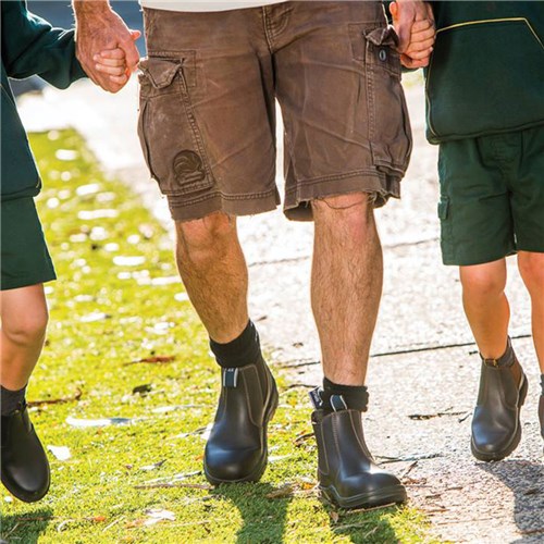 Hercules Safety Boot Slip On Mens Blk Size 10