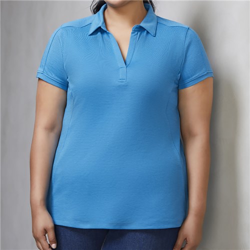 PROFILE WOMENS POLO SHIRT NAVY SIZE 18