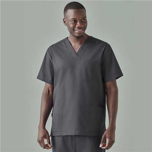 Tokyo Mens Scrub Top Charcoal XL