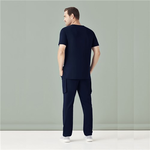 Avery Mens Scrub Top Navy Large