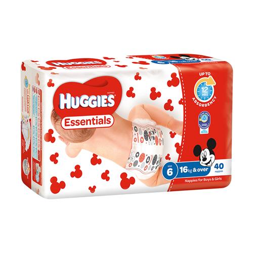 Huggies Nappies Junior 16+Kg Size 6 (4X40/Pkt) 160/Ctn