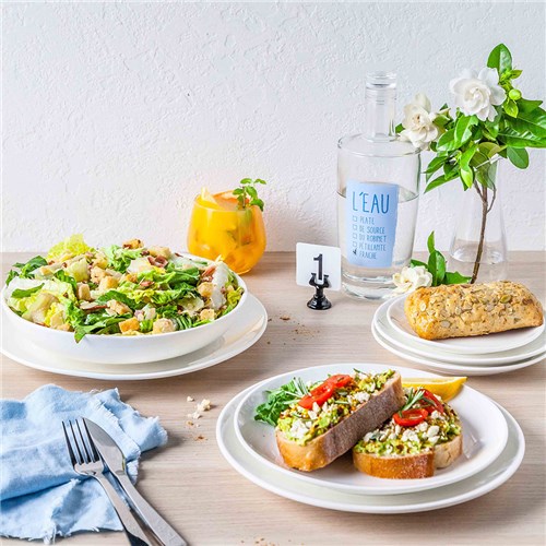 Basics Coupe Plate White 160mm Essentials Collection