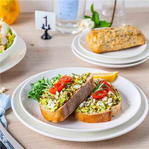 Basics Coupe Plate White 160mm Essentials Collection