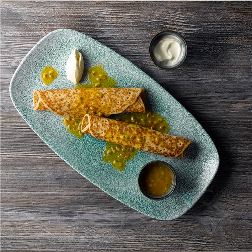 Raku Coupe Plate Jade Green 260mm Churchill