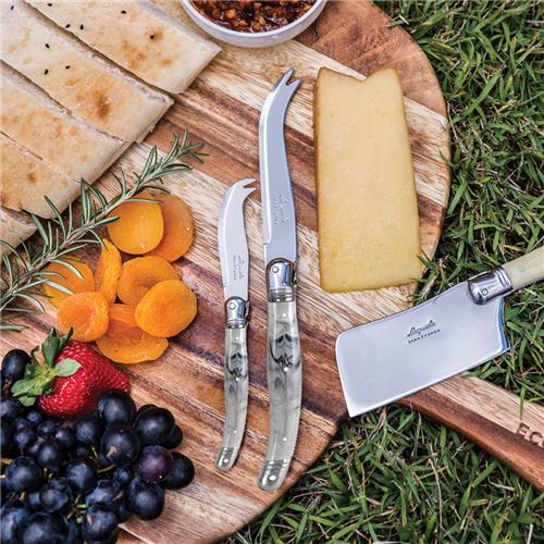 Etiquette Stainless Steel Pate Knife Black Marble Look 