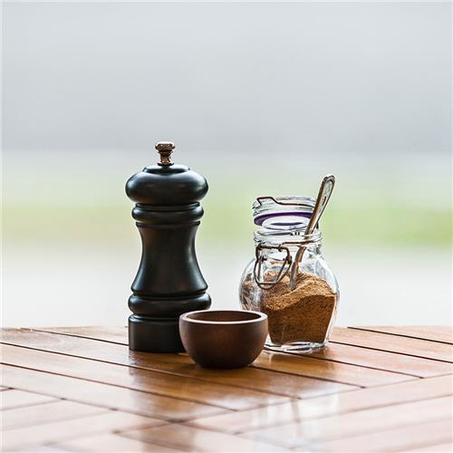 Classic Ceramic Salt & Pepper Mills Black 75mm Moda