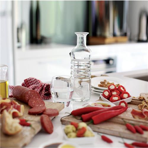 Optima Aqua Glass Water Bottle Luigi Bormioli