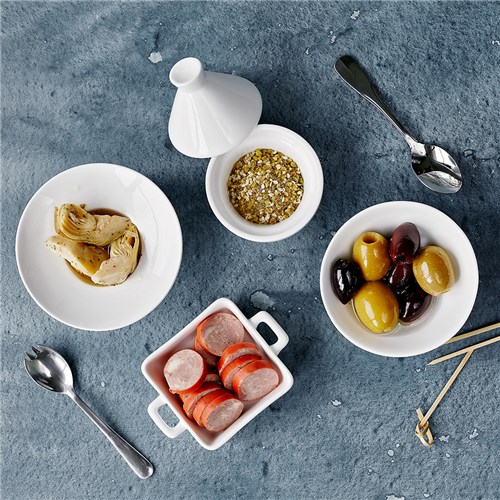 Mini Slant Bowl White 100mm 70ml 