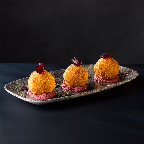 Raku Coupe Plate Quartz Black 217mm Churchill