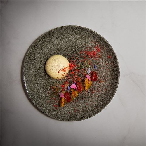 Raku Coupe Plate Quartz Black 217mm Churchill