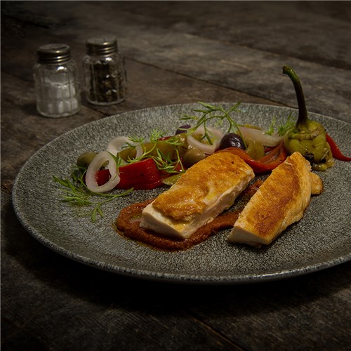 Raku Coupe Plate Quartz Black 217mm Churchill