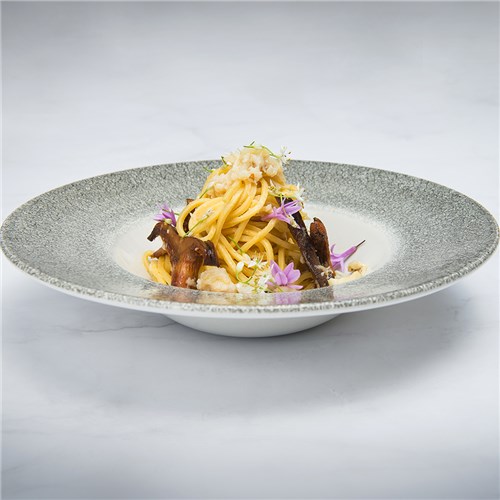 Raku Coupe Plate Quartz Black 217mm Churchill