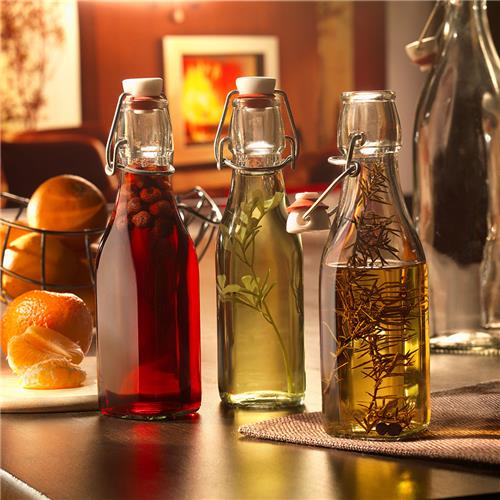 Glass Swing Top Bottle Square 500ml Bormioli Rocco