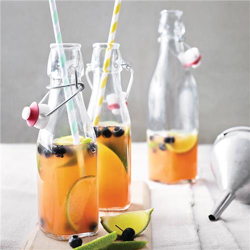 Glass Swing Top Bottle Square 500ml Bormioli Rocco