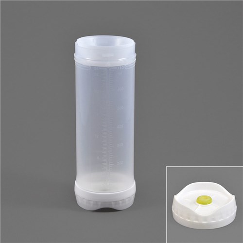 Portion Pal Bottle & 1-Valve Yellow Cap 473ml 16oz